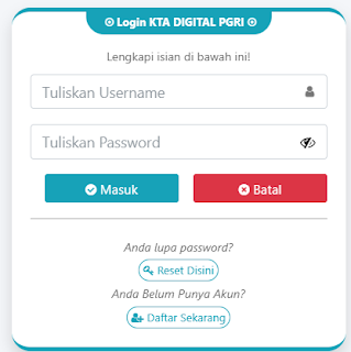 Register PGRI Tabalong - Persatuan Guru Republik Indonesia Cabang Tabalong